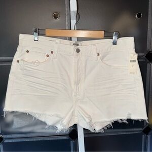 Agolde Parker Denim Vintage Cut-Off Jean Shorts in Dough Wash Size 31 NWT